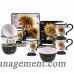Certified International French Sunflower 16 Piece Dinnerware Set, Service for 4 CEI3917